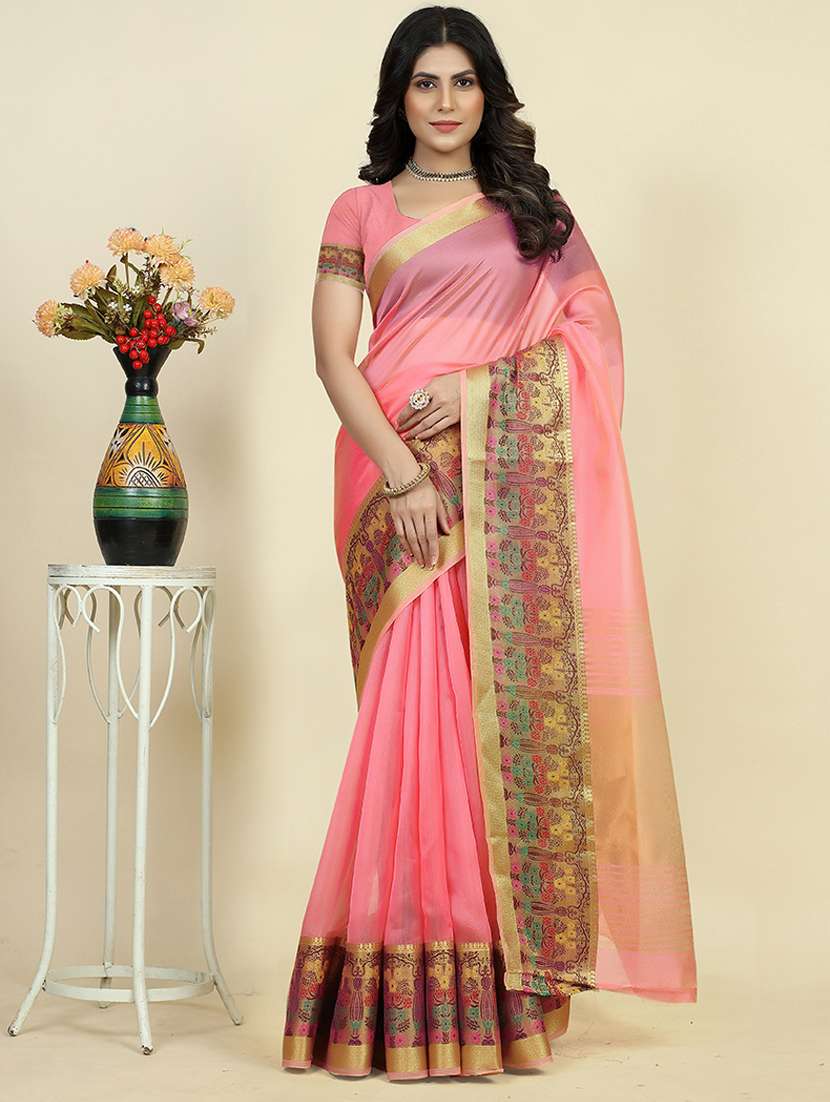 women self-designed bordered saree - 21549657 -  Zoom Image - 0
