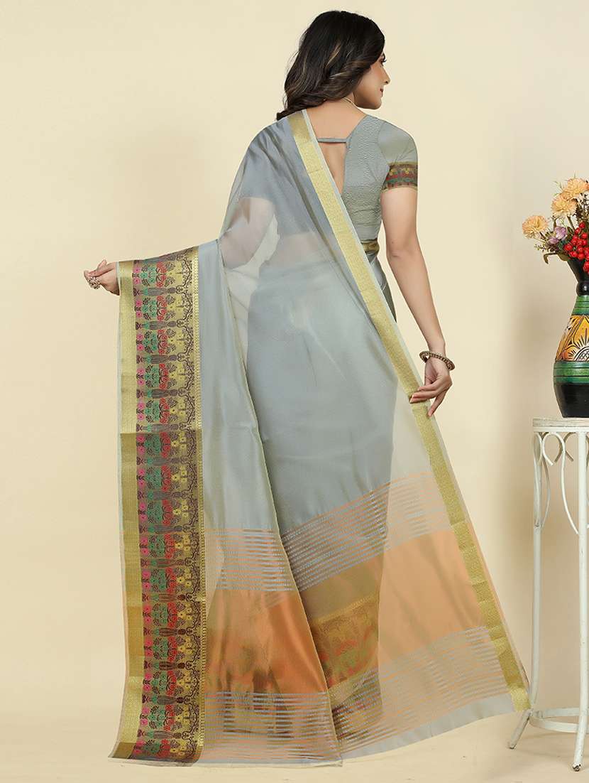 women self-designed bordered saree - 21549661 -  Standard Image - 1
