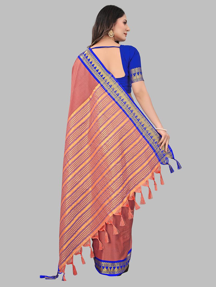 women self-designed bordered saree - 21549796 -  Standard Image - 1