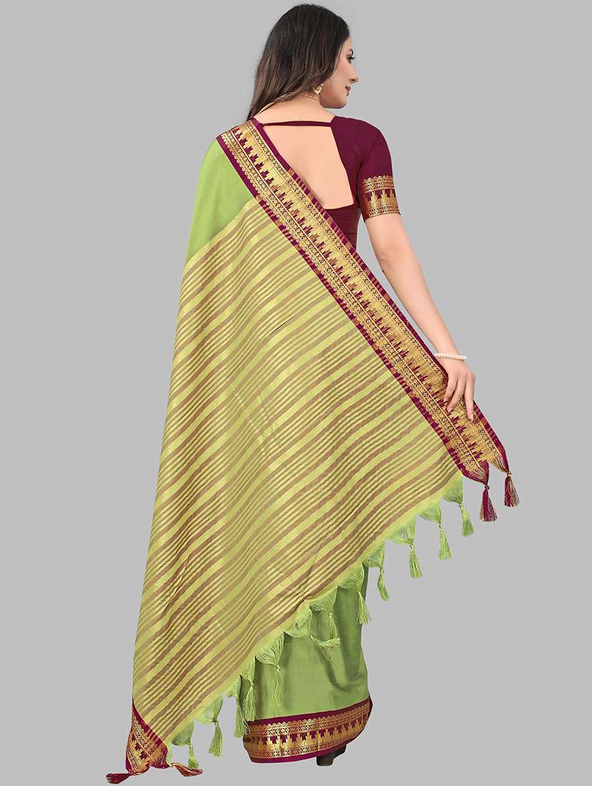 women self-designed bordered saree - 21549804 -  Standard Image - 1