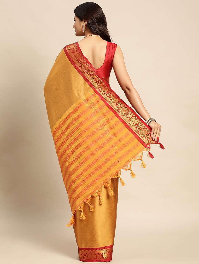 women self-designed gadwal saree - 21549813 - Standard Image - 1