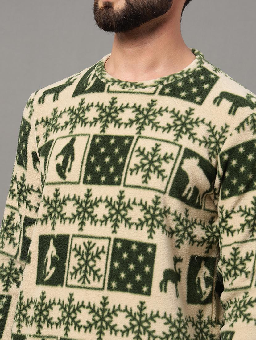 men all over print long sleeve sweatshirt - 21550004 - Standard Image - 4