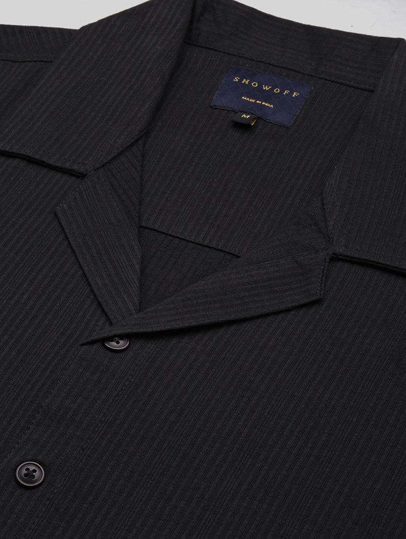 men solid short sleeve casual shirt - 21550038 - Standard Image - 6