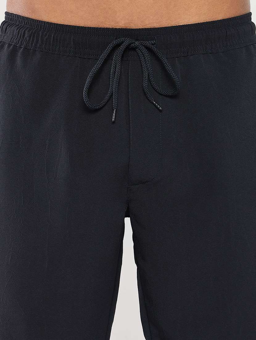 men solid shirt and short co-ord set - 21550176 -  Standard Image - 6