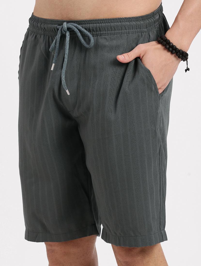 men solid shirt & shorts co-ord set - 21550191 - Standard Image - 6