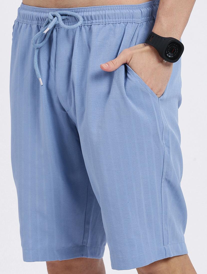 men solid shirt & shorts co-ord set - 21550192 - Standard Image - 6