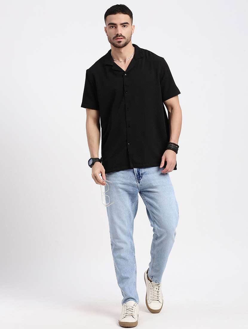 men low rise plain denim jeans - 21550229 - Standard Image - 4