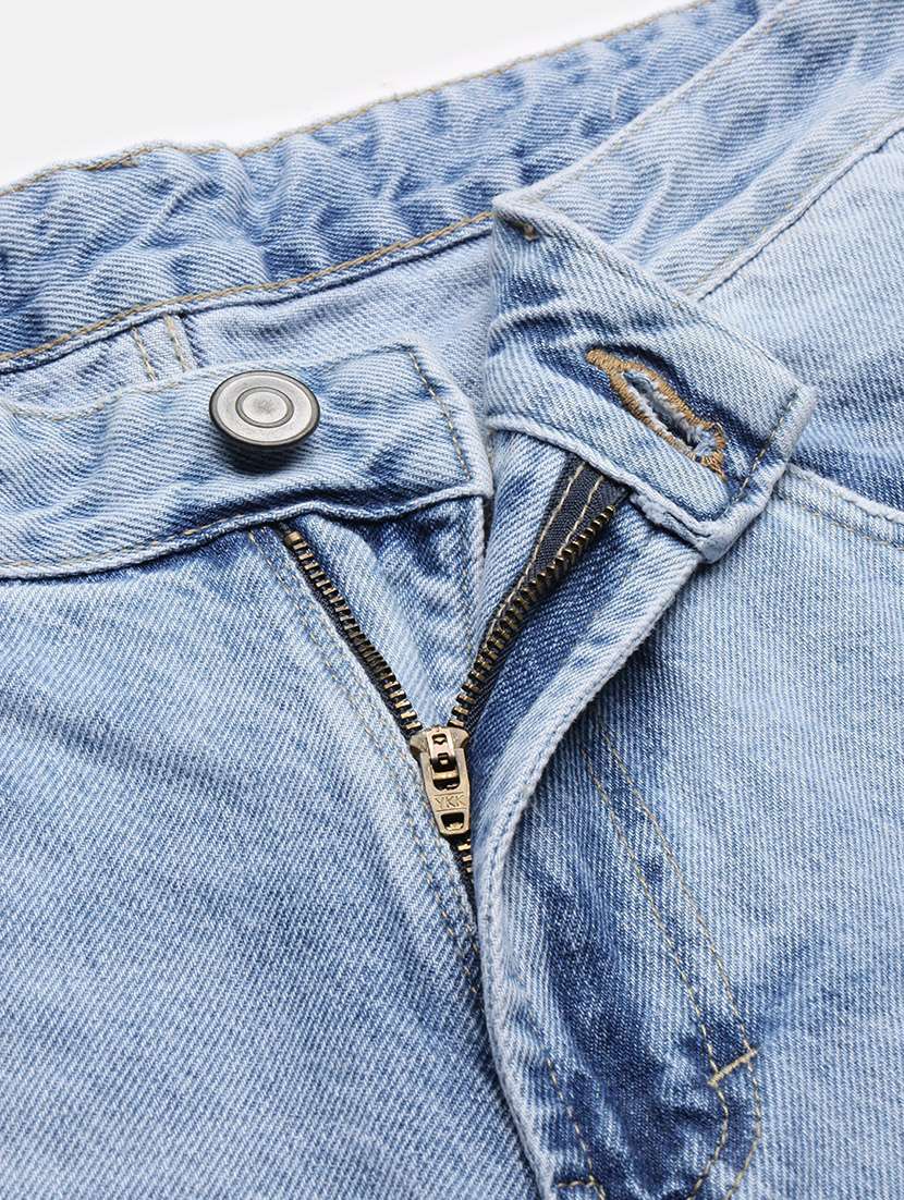 men low rise plain denim jeans - 21550229 - Standard Image - 6