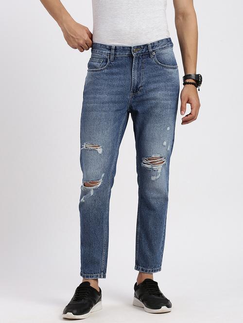 men solid mid rise slim fit jean - 21550232 -  Standard Image - 0