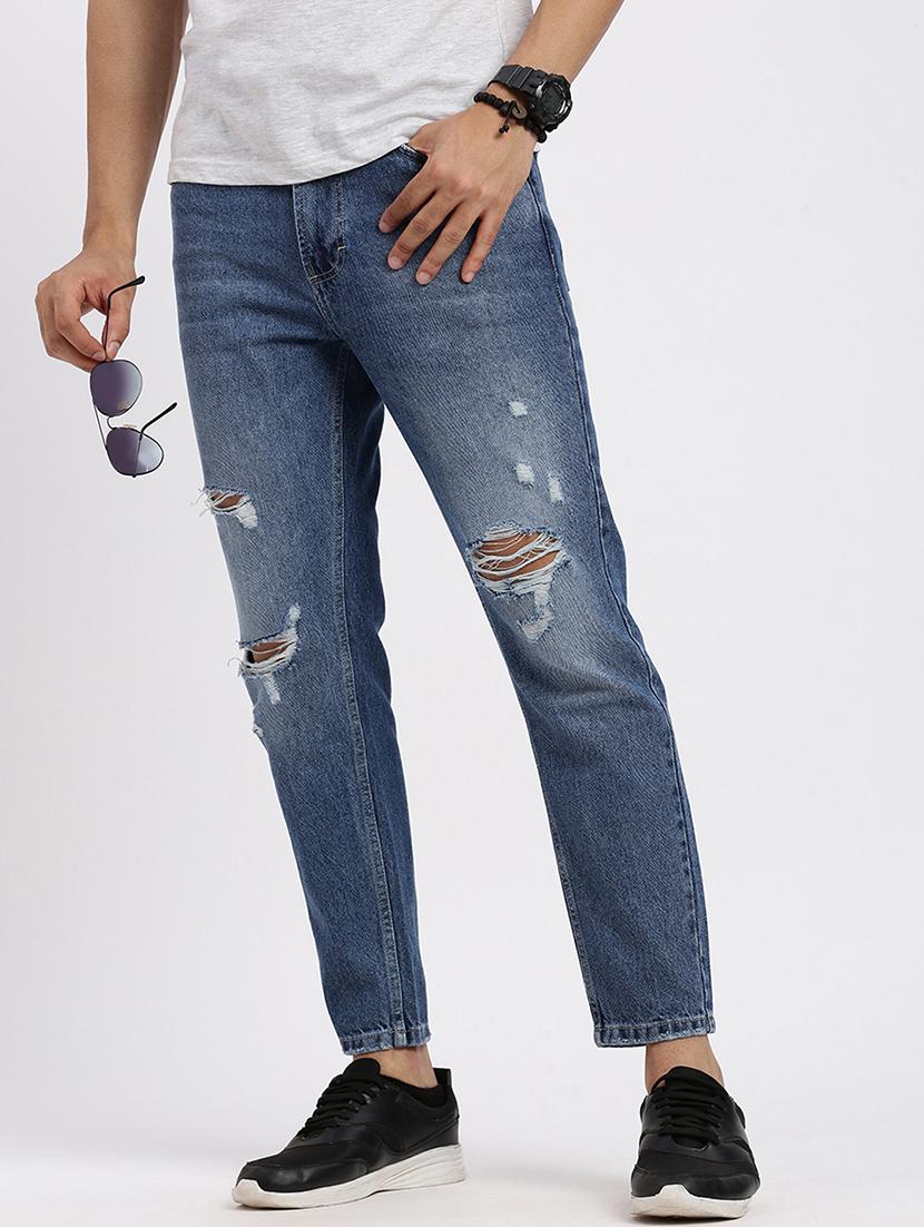 men solid mid rise slim fit jean - 21550232 -  Standard Image - 1