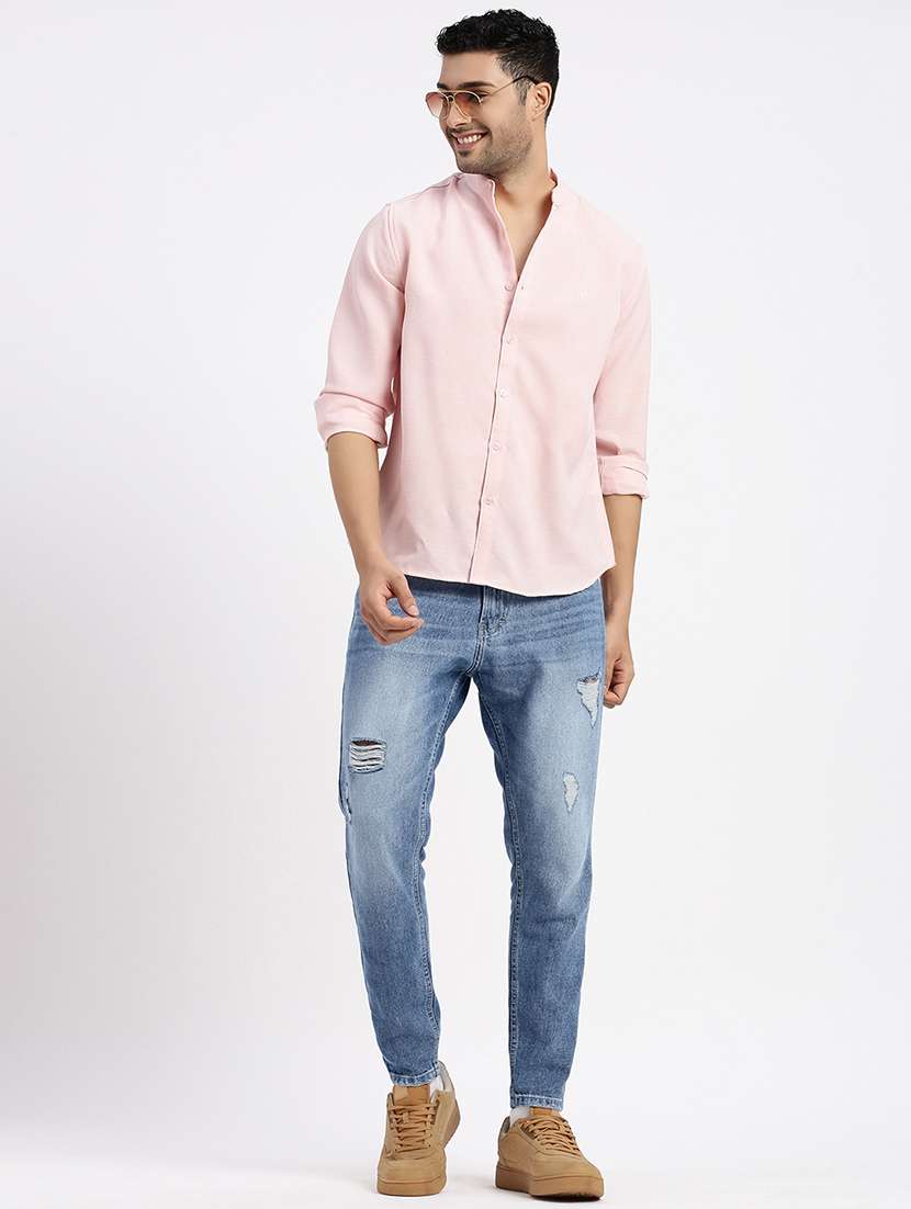 men solid mid rise slim fit jean - 21550233 -  Standard Image - 4