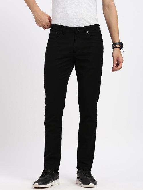 men solid mid rise slim fit jean - 21550235 - Standard Image - 0