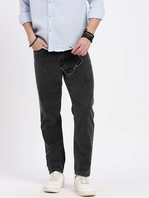 men solid mid rise relaxed fit jean - 21550236 -  Standard Image - 0