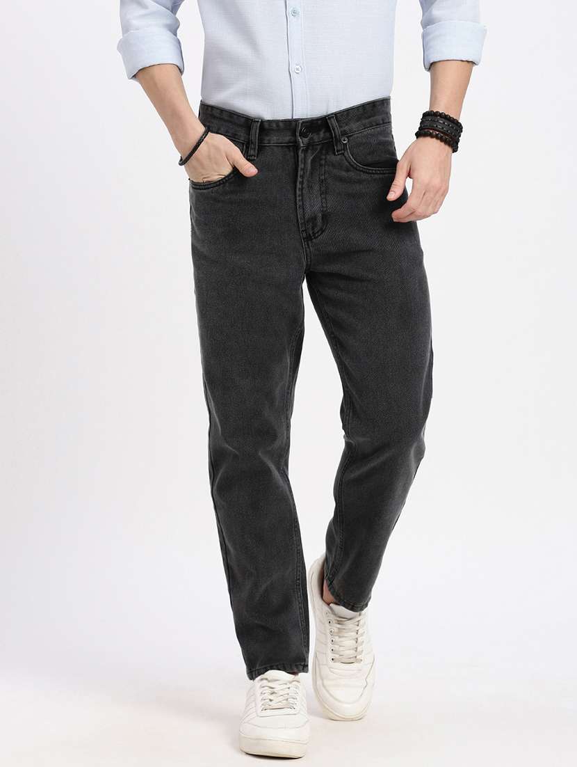 men solid mid rise relaxed fit jean - 21550236 -  Standard Image - 1