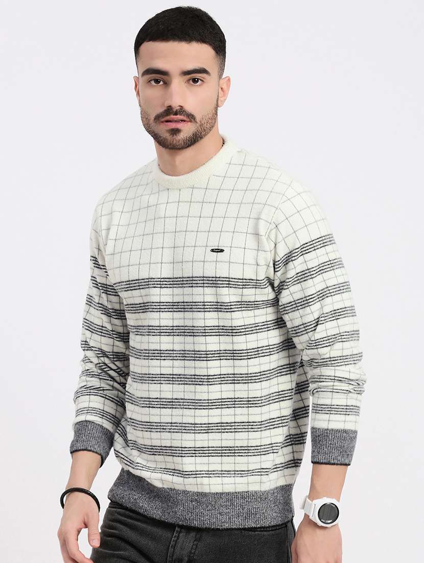 men round neck long sleeve pullover - 21550282 -  Standard Image - 1