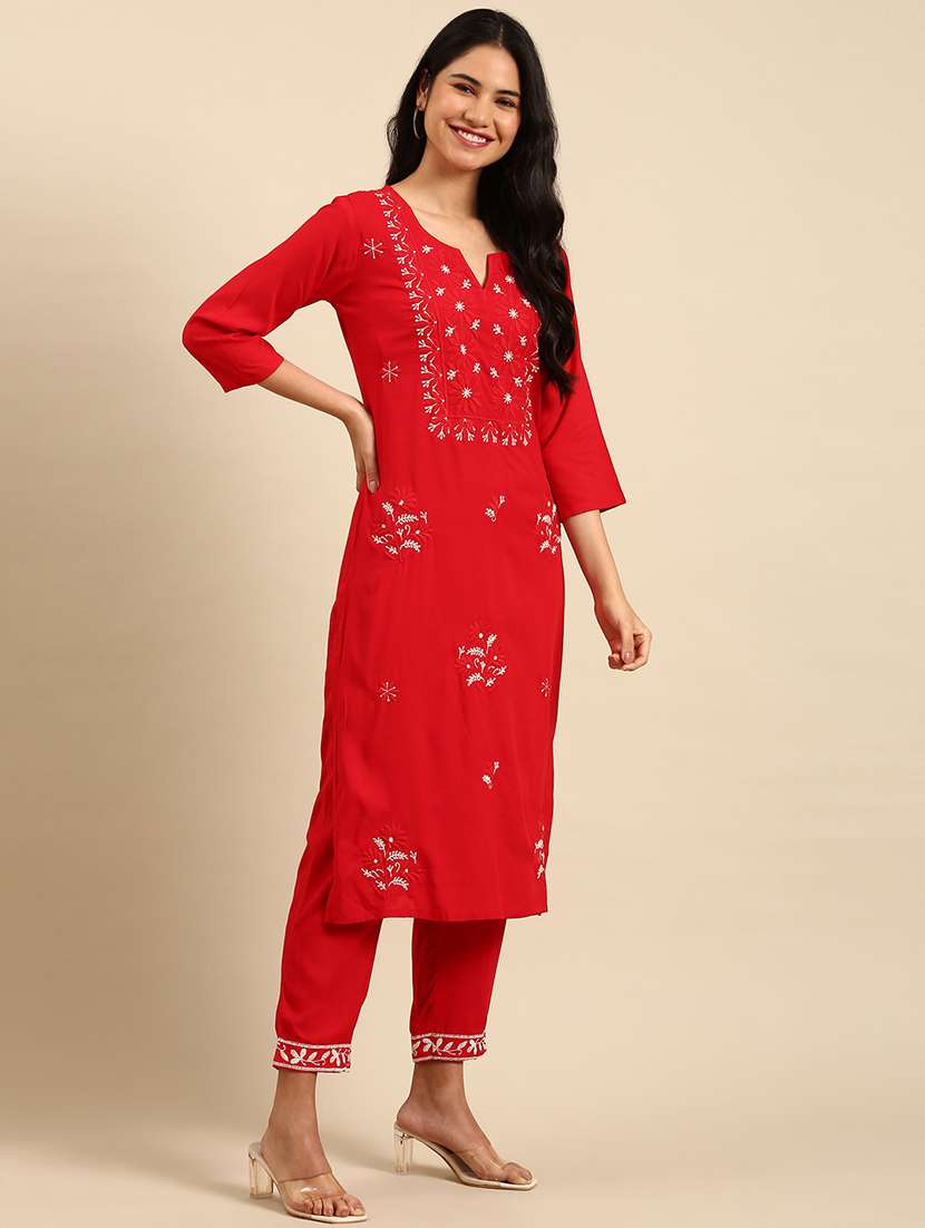 women embroidered kurta pant set with dupatta - 21550287 -  Standard Image - 1