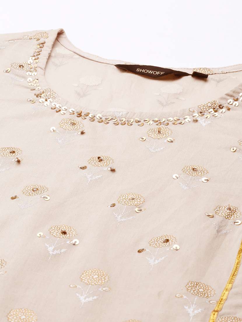 women floral printed kurta sharara with dupatta set - 21550344 -  Standard Image - 6