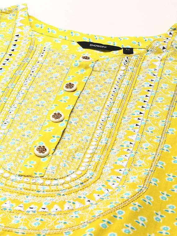 women floral round neck kurta pant set with dupatta - 21550357 -  Standard Image - 6