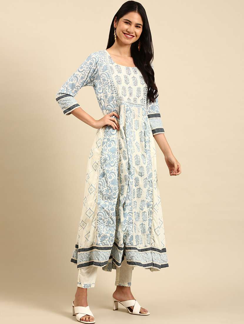 women floral kurta pant set with dupatta - 21550396 -  Standard Image - 1