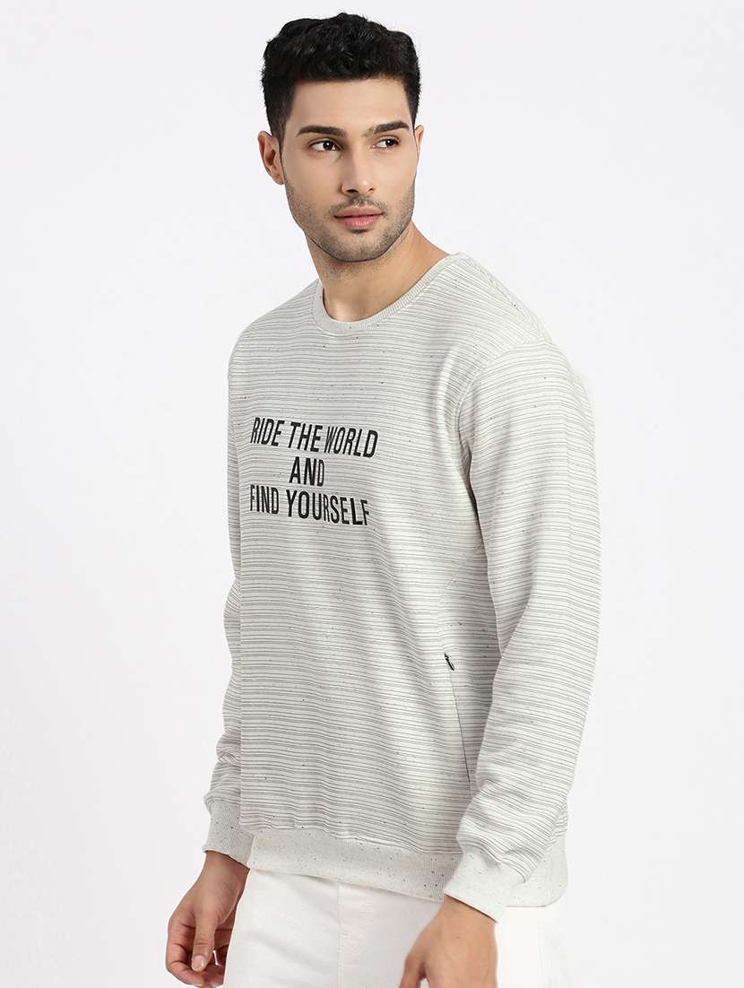 Men Chest Print Long Sleeve Sweatshirt - 21550441 -  Standard Image - 1