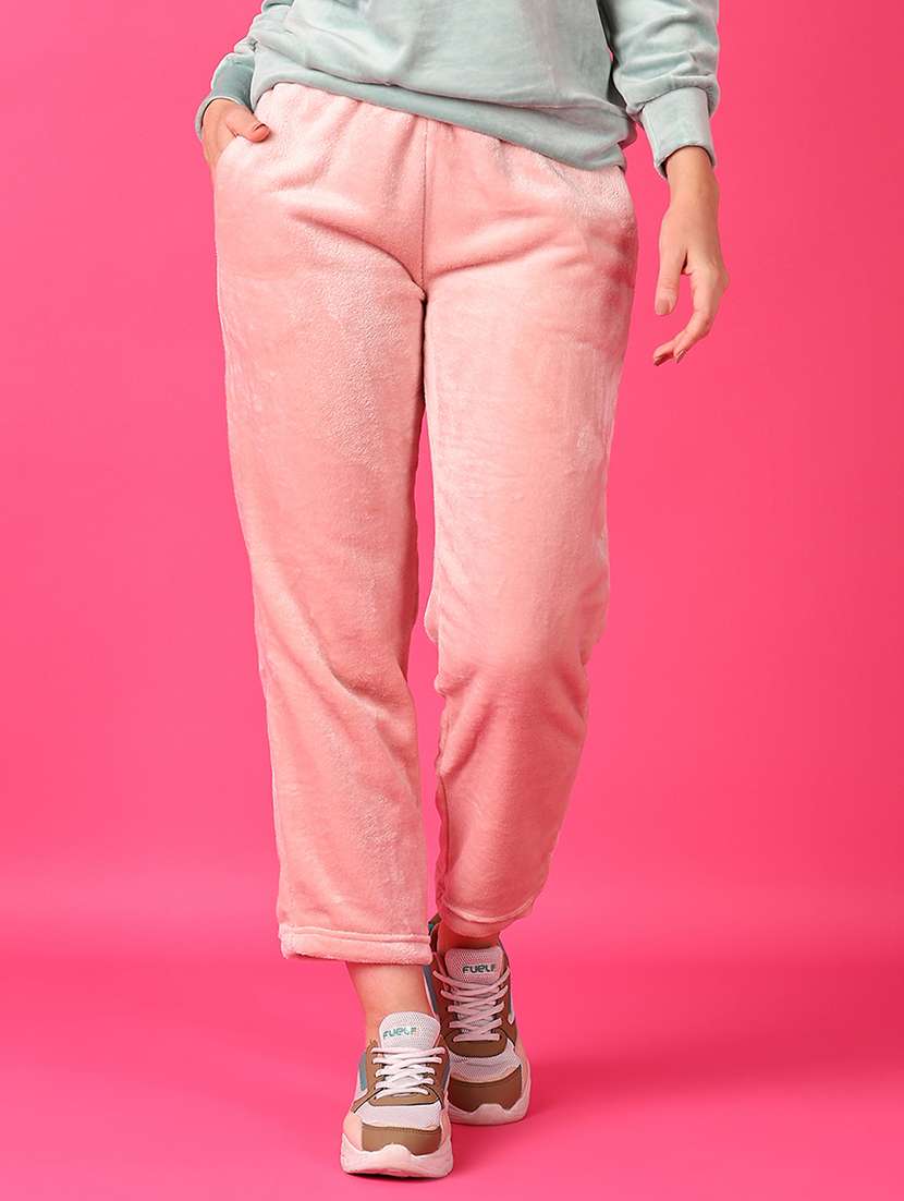 women pink solid pajamas - 21550477 -  Standard Image - 1