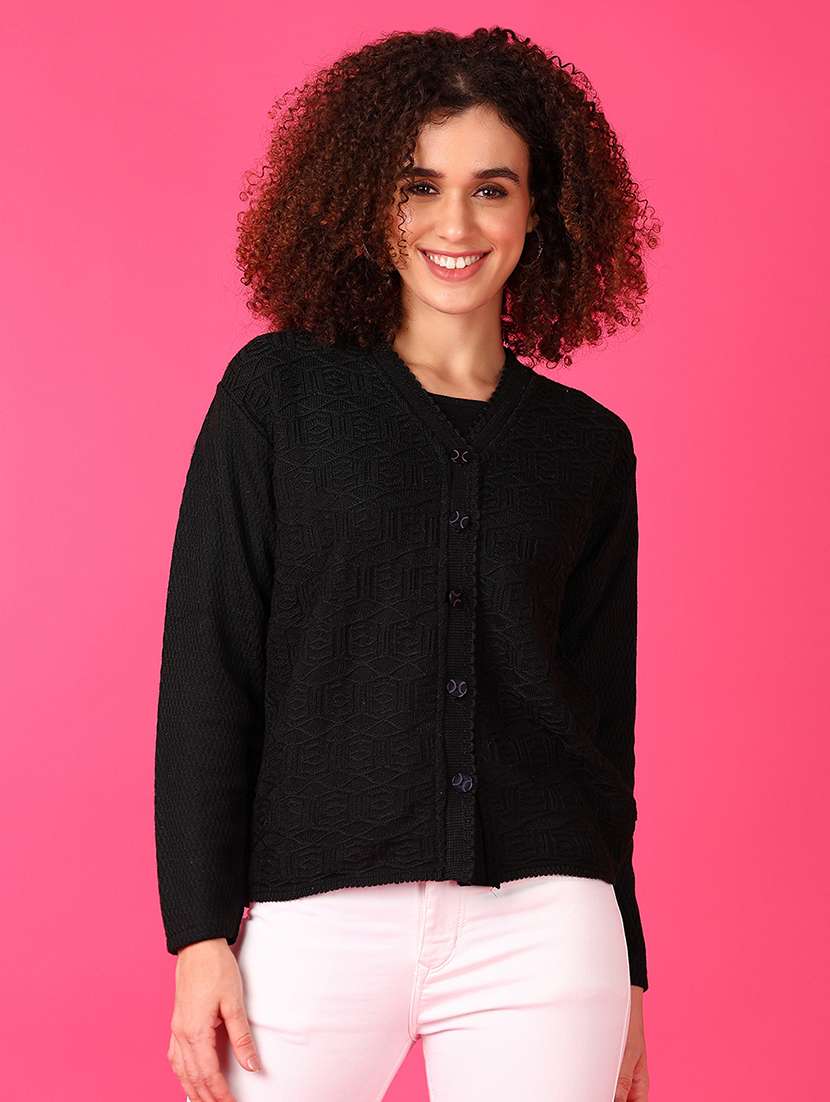 women long sleeve solid cardigan