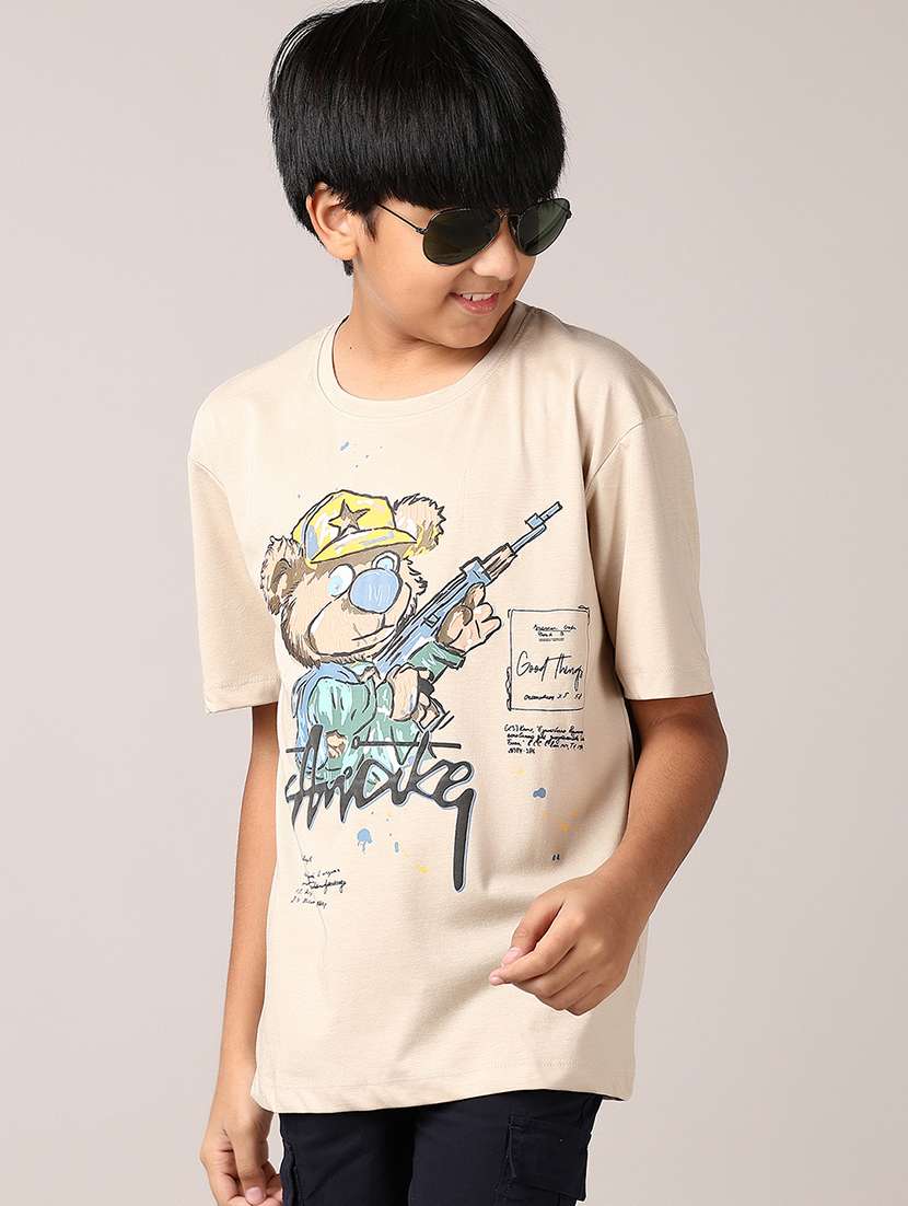 boys graphic print short sleeve t-shirt - 21550529 - Standard Image - 1