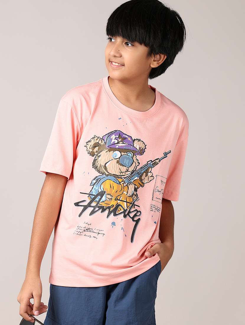 boys graphic print short sleeve t-shirt - 21550532 -  Standard Image - 1