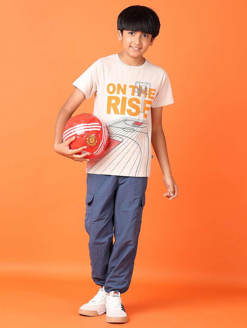 boys blue solid full length jogger - 21550537 -  Standard Image - 4