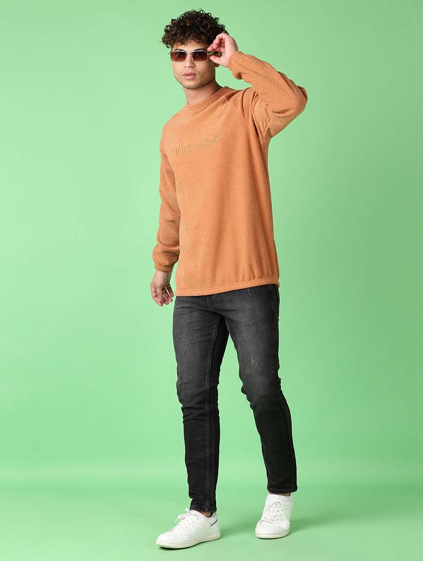 men chest print round neck regular fit sweatshirt - 21550559 -  Standard Image - 4