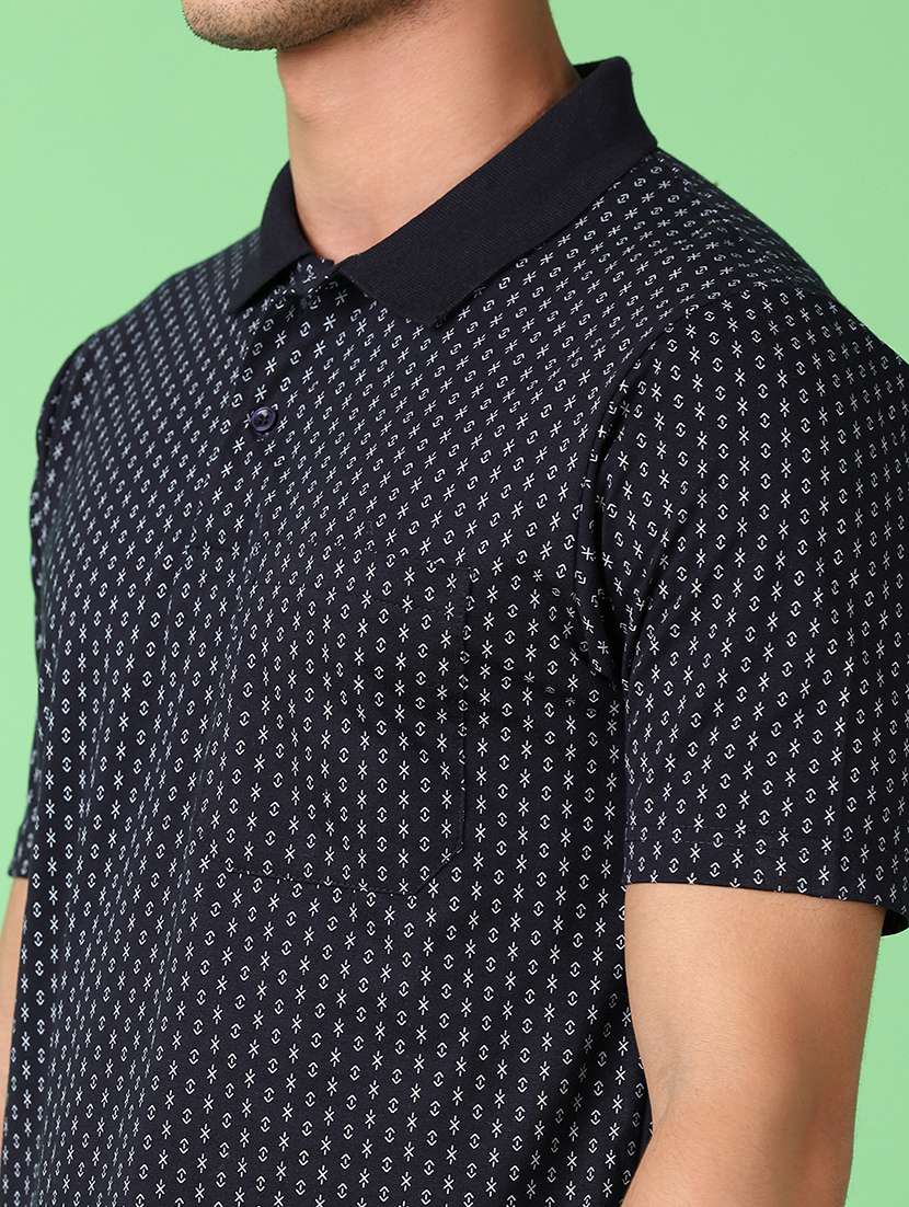 men short sleeves printed polo t-shirt - 21550578 -  Standard Image - 4