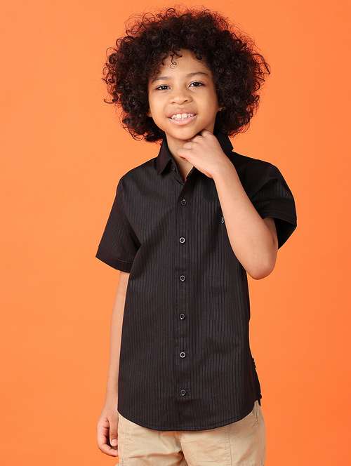 boys short sleeves striped shirt - 21550625 -  Standard Image - 0