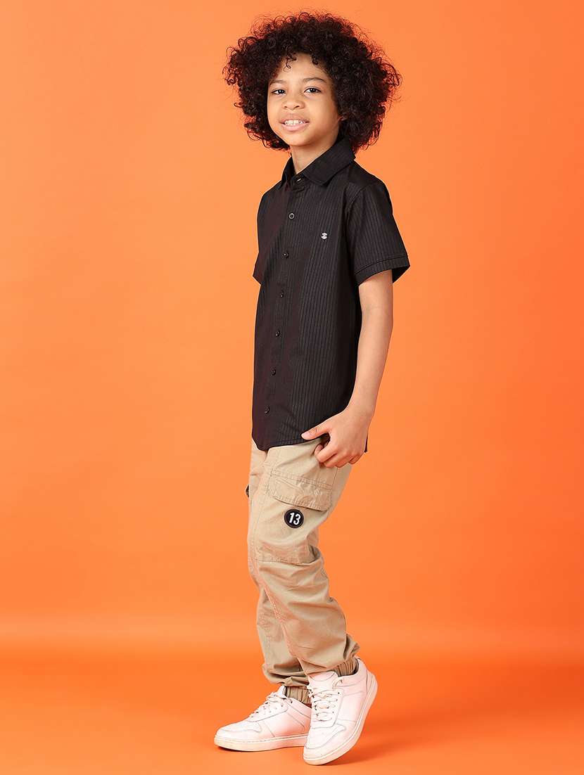 boys short sleeves striped shirt - 21550625 - Standard Image - 4
