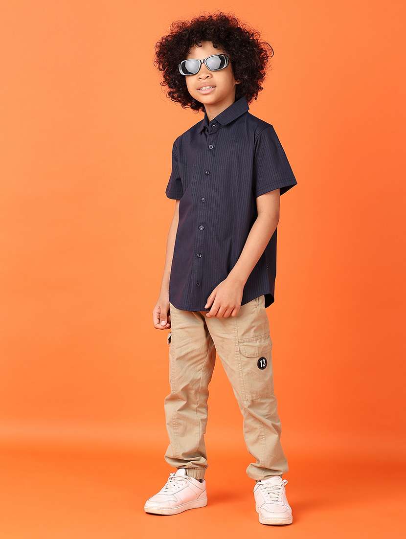 boys short sleeves striped shirt - 21550627 -  Standard Image - 4