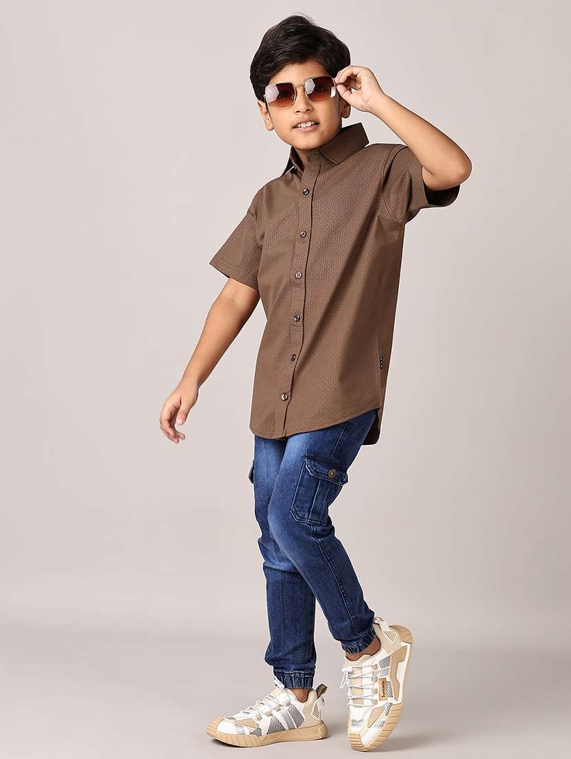 boys printed collared short sleeves shirt - 21550629 -  Standard Image - 4