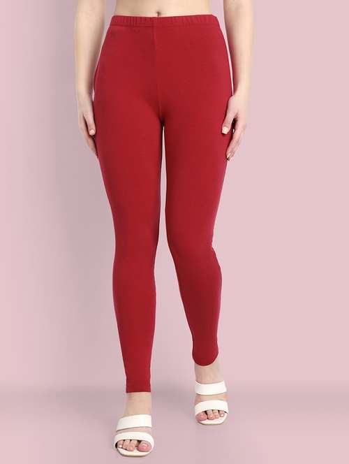 women solid ankle length leggings - 21550940 -  Standard Image - 0