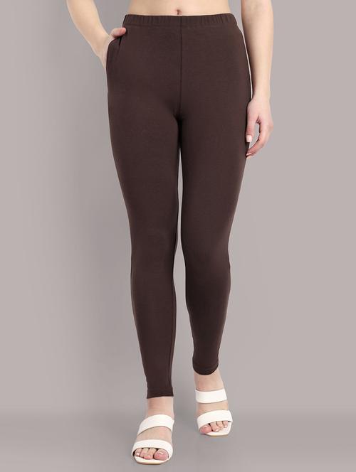 women solid ankle length leggings - 21550956 -  Standard Image - 0