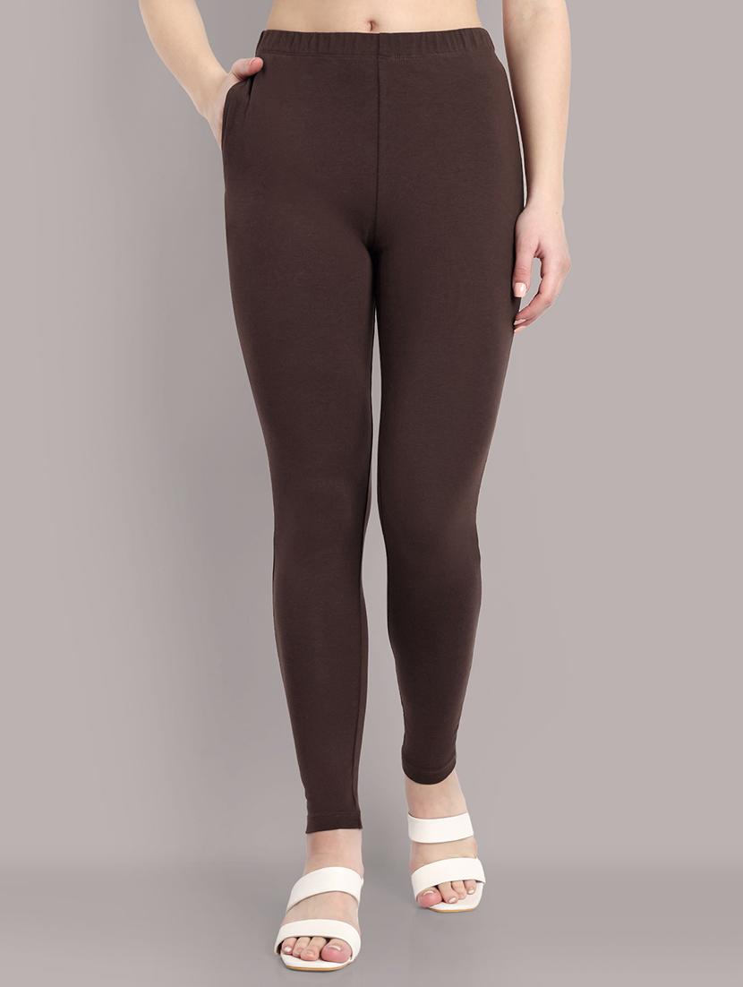 women solid ankle length leggings - 21550956 -  Zoom Image - 0