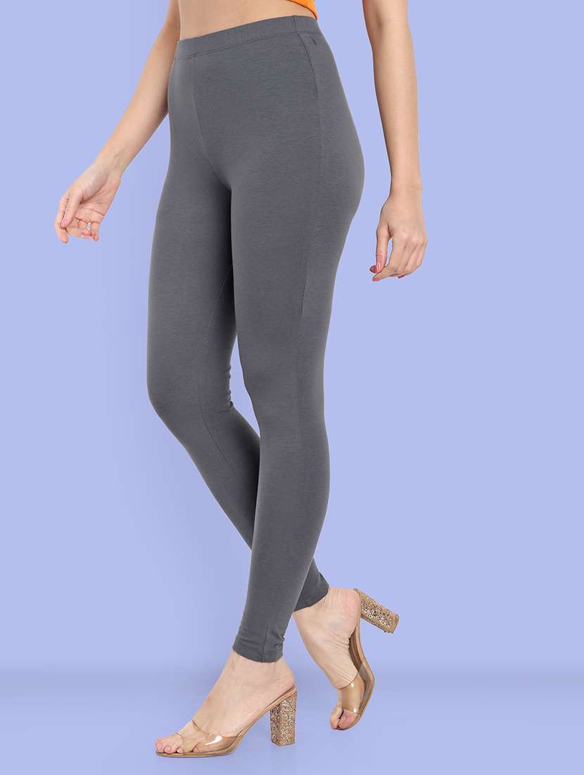 women solid ankle length leggings - 21550958 - Standard Image - 1