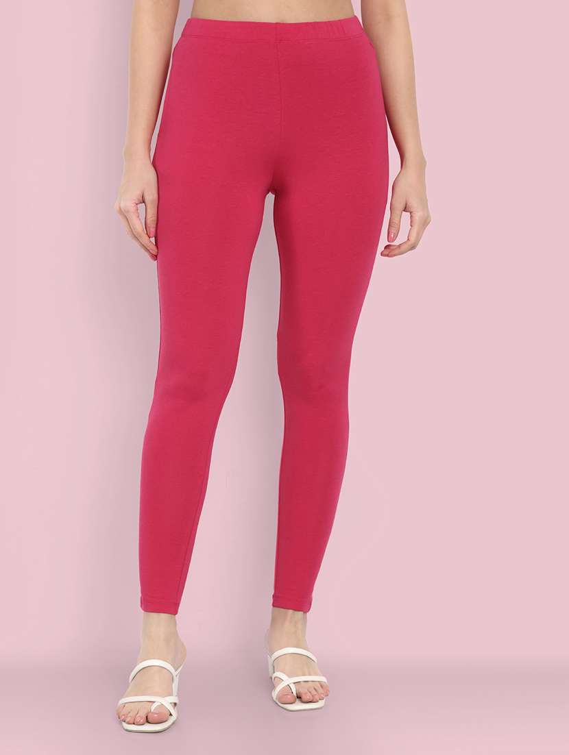 women solid ankle length leggings - 21550963 -  Zoom Image - 0