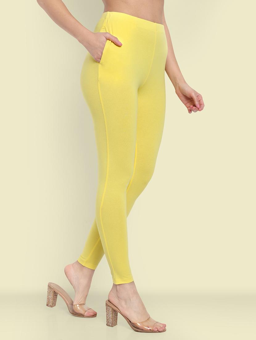 women solid ankle length leggings - 21550964 - Standard Image - 1