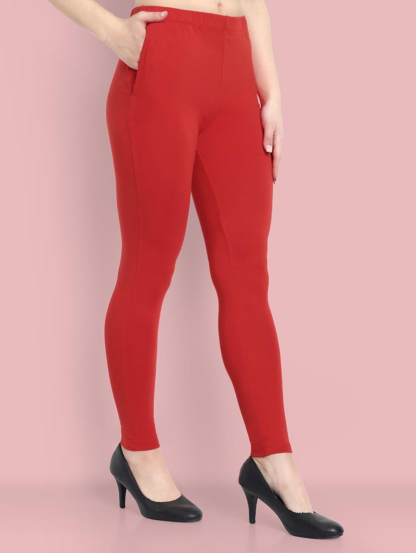 women solid ankle length leggings - 21550979 -  Standard Image - 1