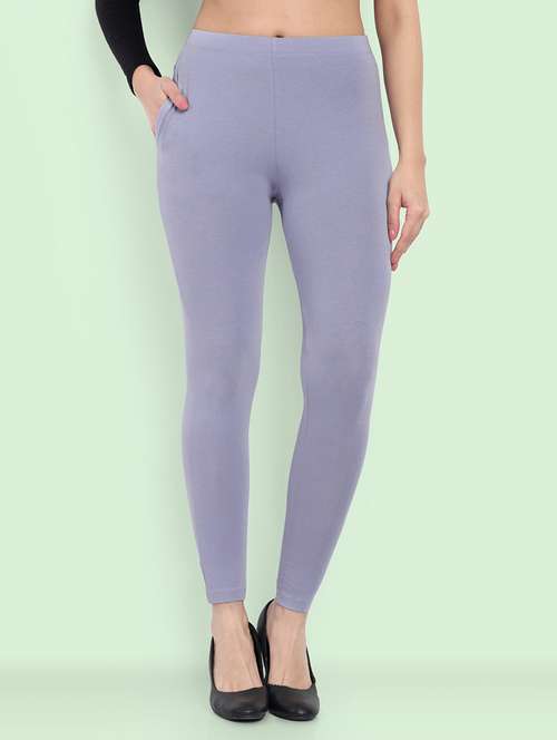 women solid ankle length leggings - 21550981 -  Standard Image - 0