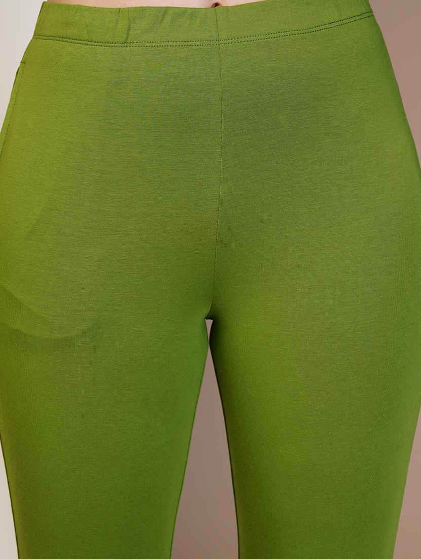 women solid ankle length leggings - 21550993 - Standard Image - 4