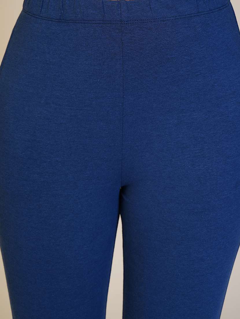 women solid ankle length leggings - 21550998 -  Standard Image - 4