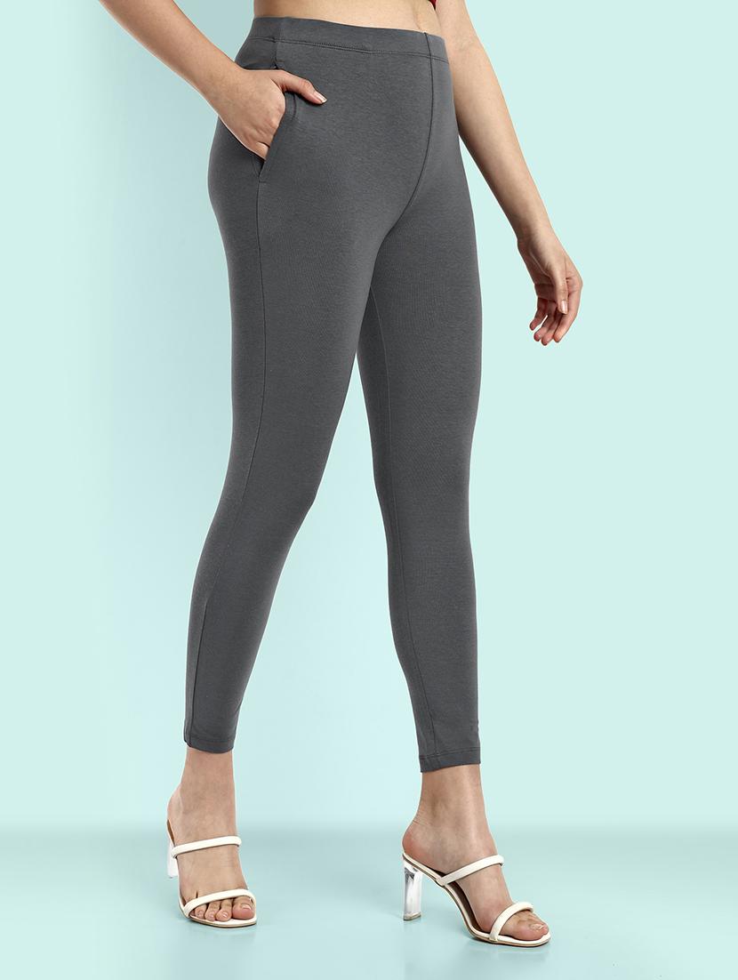 women solid ankle length leggings - 21551000 - Standard Image - 1