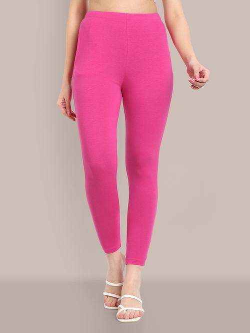 women solid ankle length leggings - 21551001 - Standard Image - 0