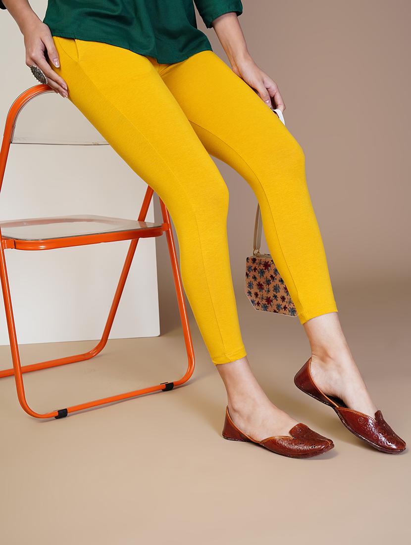 women solid ankle length leggings - 21551011 - Standard Image - 1