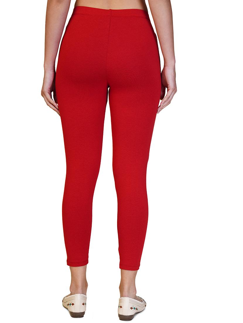 women solid ankle length leggings - 21551013 - Standard Image - 1