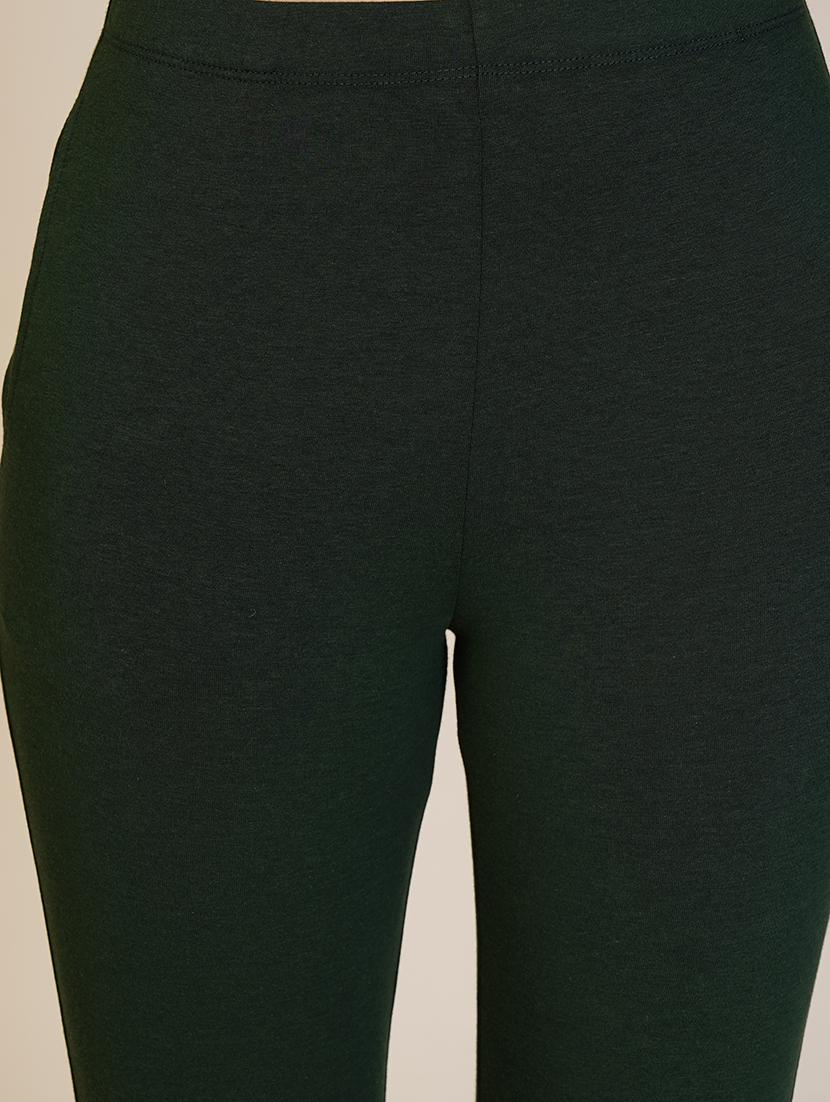 women solid ankle length leggings - 21551014 - Standard Image - 4
